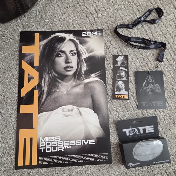 Tate Mcrae Miss Possessive VIP Poster and Accessories - Picture 1 of 1